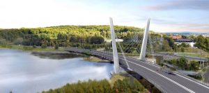 Farris Brua bridge in Larvik, Norway